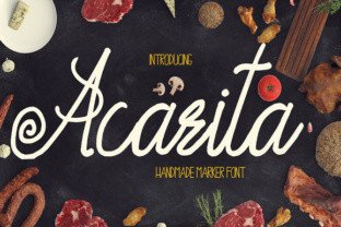 Acarita: A Handmade Font for Creative Branding and Display