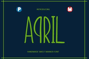 April – A Handmade Sweet Marker Font for Digital Creatives