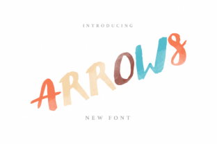 Arrows: A Handcrafted Display Font for Creative Makers