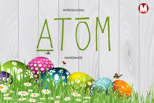 Atom: A Playful Handmade Font for Web Design