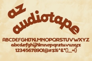 AZ Audiotape: A Retro-Inspired Display Font for Timeless Branding