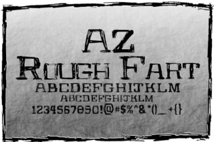 AZ Rough Fart Font for Bold Editorial Design