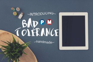 Bad Tolerance: A Handmade Display Font for Polished Branding