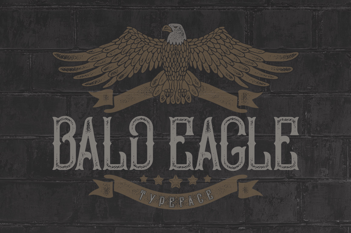 Bald Eagle Vintage Font for Editorial Design