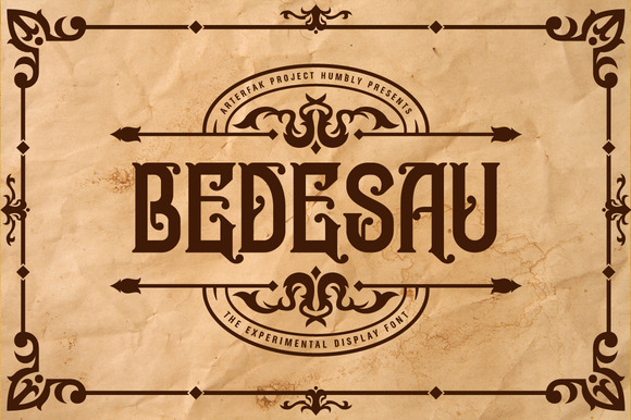 Bedesau: A Display Font with Art Nouveau Elegance