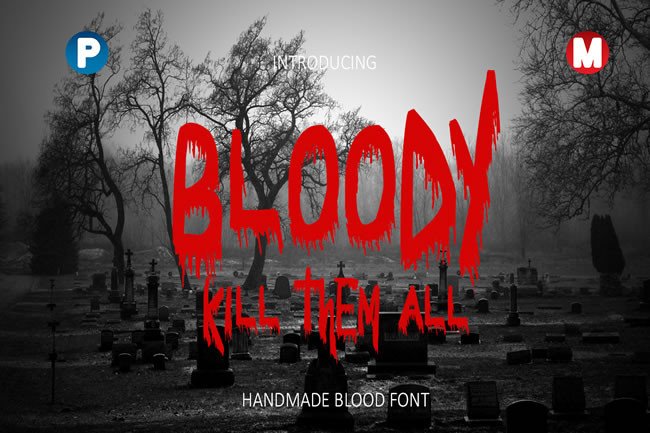 Bloody Font: A Horror-Inspired Display Typeface