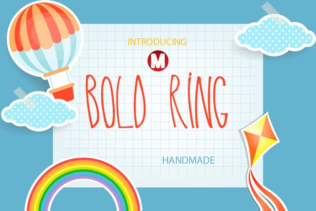 Bold Ring Font for Vibrant Editorial Design