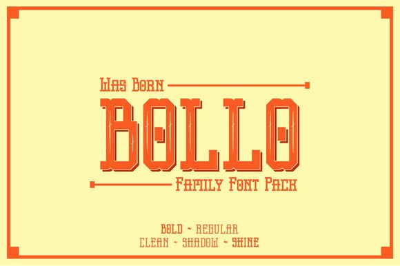 Bollo: A Vintage Display Font for Timeless Branding