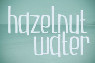 Hazelnut Water for Eye-Catching Display Fonts in Campaigns