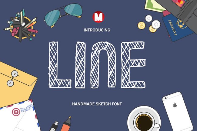 Line Font for Playful Branding and Eye-Catching Campaigns