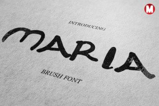 Maria – A Fresh Brush Font for Modern Web Design