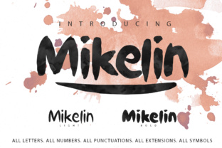 Mikelin Font for Creative Branding and Display Use