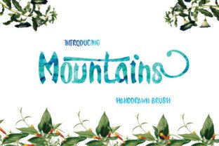 Mountains Font for Creative and Editorial Projects