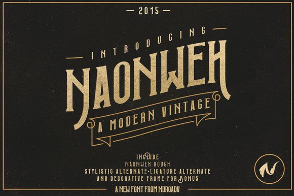 Naonweh: A Vintage Typeface for Timeless Editorial Design