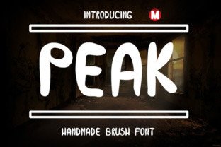 Peak: A Handmade Brush Font That Elevates Every Design