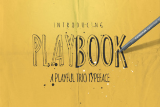 Playbook: A Playful Display Font Trio for Editorial Design