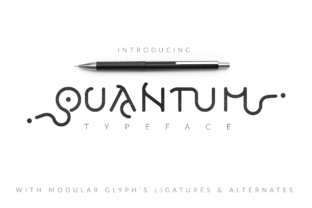 Quantum Typeface for Creative Craft Projects