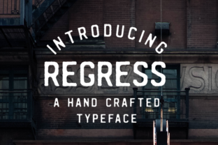 Regress Font for Handmade Creations