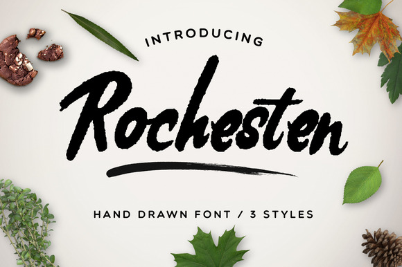 Rochesten: A Nature-Inspired Display Font for Crafters and Product Creators