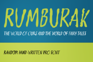 Rumburak: A Playful Handwritten Font for Craft Creations
