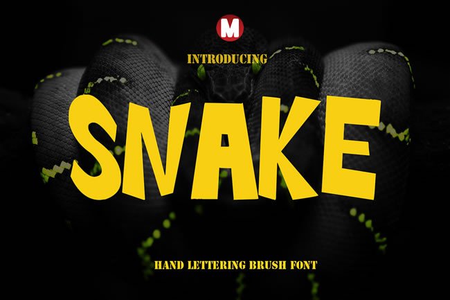 Snake Font for Bold Branding and Eye-Catching Designs