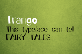 Trango Font for Handmade Creations and Display Designs