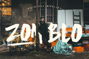 Zomblo: A Hand Painted Display Font for Bold Branding